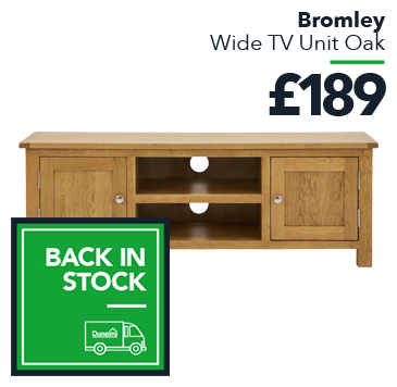 Bromley Wide TV Unit Oak